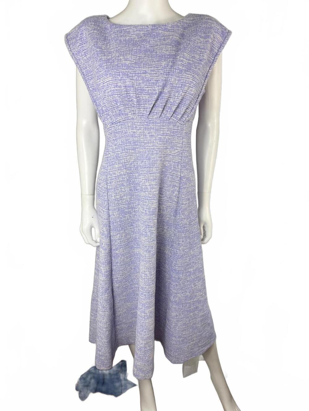 Calvin Klein Lavender Textured Midi Dress Size 10